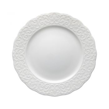 Farfurie din porțelan Brandani Gran Gala, ⌀ 21 cm, alb