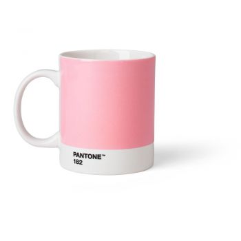 Cană roz din ceramică 375 ml Light Pink 182 – Pantone