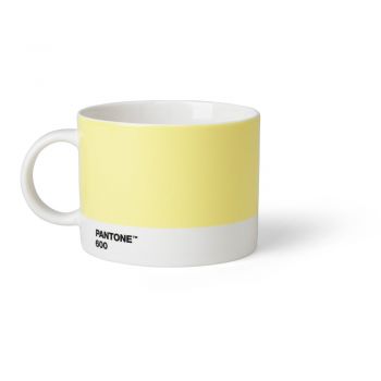 Cană galben-deschis din ceramică 475 ml Light Yellow 600 – Pantone