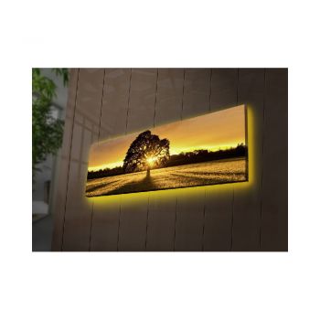 Tablou cu iluminare Wallity Tree, 90 x 30 cm