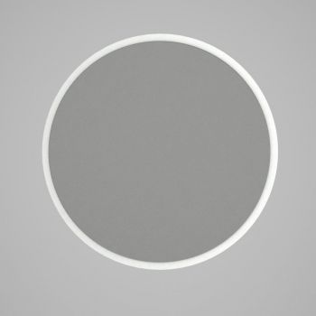 Oglindă rotundă de perete cu rama albă Glob, ⌀ 59 cm