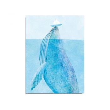 Tablou pe pânză Whale, 30 x 40 cm