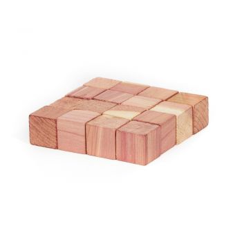 Set 16 cuburi din lemn de cedru pentru dulap Compactor