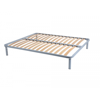 Somiera de pat cu picioare, metal si lemn stratificat, 140x200 ieftina