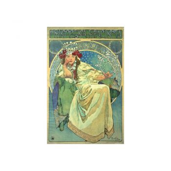 Reproducere tablou Alfons Mucha - Princess Hyazin, 60 x 40 cm