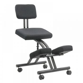Scaun birou tip kneeling chair OFF 094 negru ieftin
