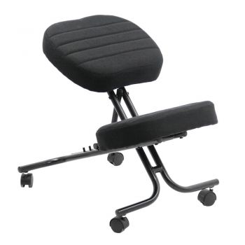 Scaun birou tip kneeling chair OFF093 negru ieftin
