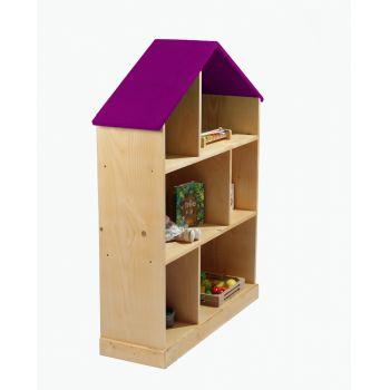 Casuta biblioteca din lemn BookHouse Lollipop Purple 130 x 96 x 30 cm
