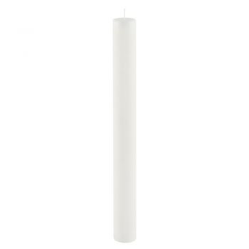 Lumânare lungă Ego Dekor Cylinder Pure, timp de ardere 42 h, alb