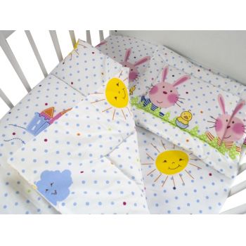 Lenjerie Funny Bunny 3 Piese 120x60