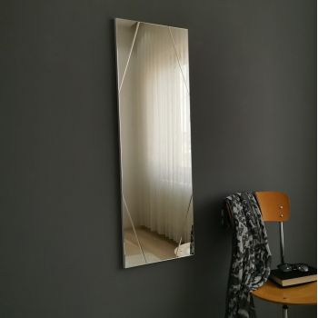 Oglinda decorativa A320D, Neostill, 35 x 105 cm, argintiu