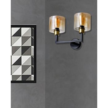 Lampa de perete, Luin, 8317-2A, E27, 60 W, metal la reducere