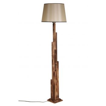 Lampadar, Luin, 8300-2, E27, 60 W, lemn/textil