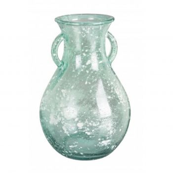 Vaza, Arleen, Bizzotto, 16x24 cm, sticla reciclata, ice