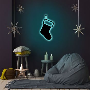 Lampa de perete Socks 2, Neon Graph, 19x35 cm, albastru