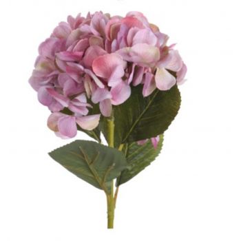 Floare artificiala Hydrangea, H65 cm, polivinil, roz