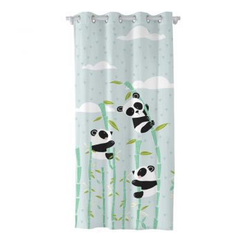 Draperie din bumbac pentru copii Moshi Moshi Panda Garden, 140 x 265 cm ieftina