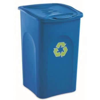Tomberoane pentru reciclare deseuri 50L culori: albastru galben verde maro