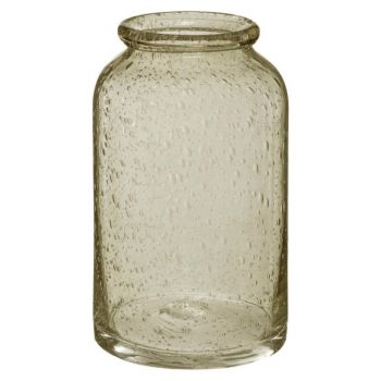Vaza Sticla Bubbly Khaki 21 Cm