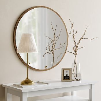 Oglinda decorativa Ayna, Neostill, 60 cm, maro