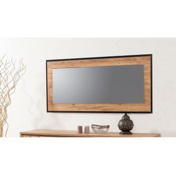 Oglinda decorativa Quantum, Sapphire, 110x60 cm, natural/negru