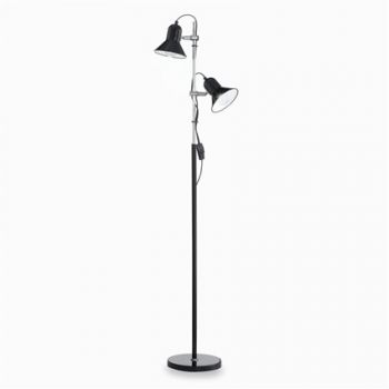 Lampadar Ideal Lux Polly PT2 2x60W 22x154cm negru