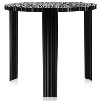 Masuta Kartell T-Table design Patricia Urquiola 50cm h 44cm negru