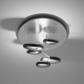 Plafoniera Artemide Mercury Mini design Ross Lovegrove LED 29W Inox