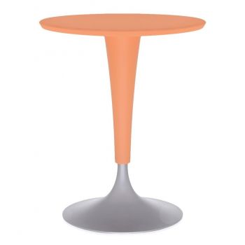 Masa Kartell Dr. NA design Philippe Starck d60cm h73cm portocaliu
