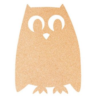 Panou pluta Securit Silhouette Owl 40 7x30x0 5cm