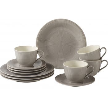 Set servire like. By Villeroy & Boch Color Loop Stone Coffee 12 piese