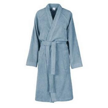 Halat de baie kimono Descamps La Mousseuse 4 L Bleu Orage
