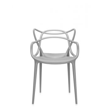 Set 2 scaune Kartell Masters design Philippe Starck & Eugeni Quitllet gri