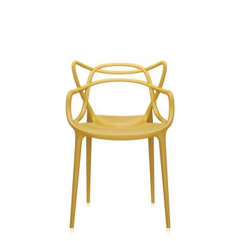 Set 2 scaune Kartell Masters design Philippe Starck & Eugeni Quitllet mustar