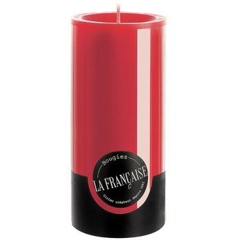 Lumanare La Francaise Colorama Cylindre d 7cm h 15cm 75 ore rosu