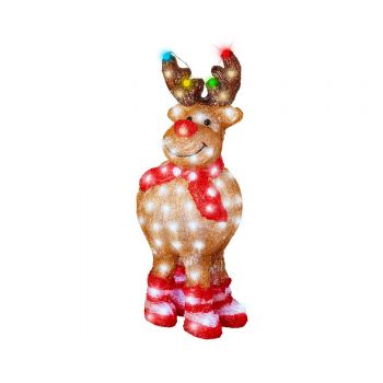 Decoratiune luminoasa Reindeer, Lumineo, 22.5x29x63.5 cm, acril, multicolor