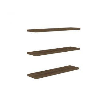 Rafturi de prete cu aspect de lemn de nuc 3 buc. Boss - Kalune Design