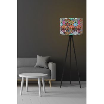 Lampadar, 134, FullHouse, 38 x 145 cm, 1 x E27, 60W, negru/multicolor