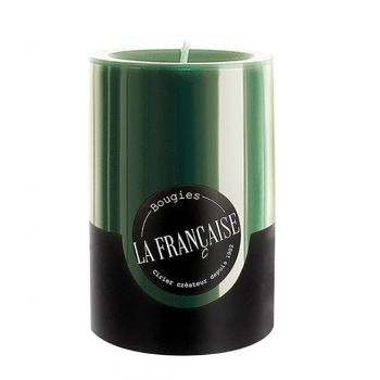 Lumanare La Francaise Colorama Cylindre Timeless d 7cm h 10cm 50 ore verde