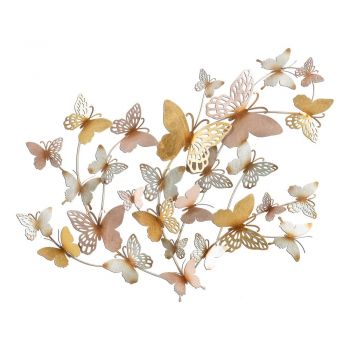Decorațiune de perete din metal 132x95,5 cm Butterflies - Mauro Ferretti