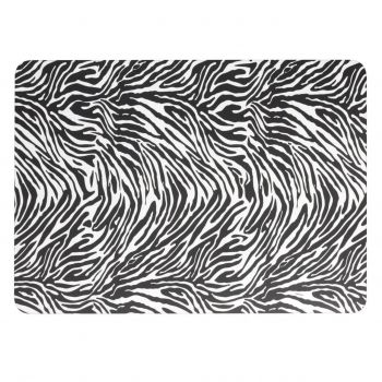 Suport pentru farfurie Animal, Ambition, 39x28 cm, alb/negru