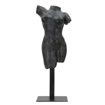 Decoratiune Museum Woman, Mauro Ferretti, 19x17x50 cm, polirasina, negru