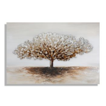 Tablou decorativ Tree Alluminium -A, Mauro Ferretti, 120x80 cm, canvas pictat manual, multicolor