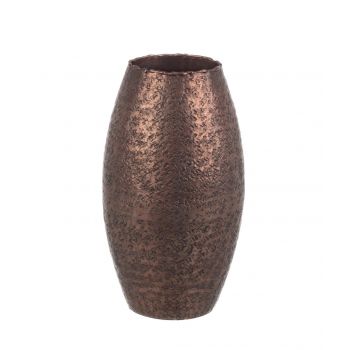Vaza Copper, Bizzotto, Ø13x25 cm, handmade, aluminiu