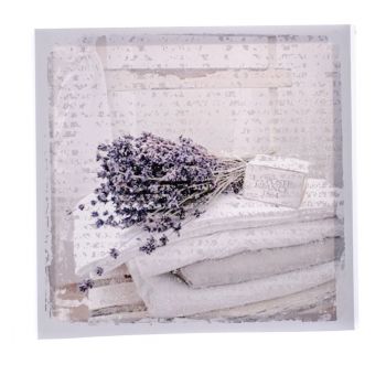 Tablou pe pânză cu lavande Dakls Flowers, 28 x 28 cm ieftin
