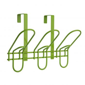 Cuier cu montare pe usa Green, Versa, 20 x 12 x 26 cm, cu 3 agatatori, metal