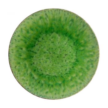 Platou pentru servire din gresie ceramică Costa Nova Riviera, ⌀ 31 cm, verde