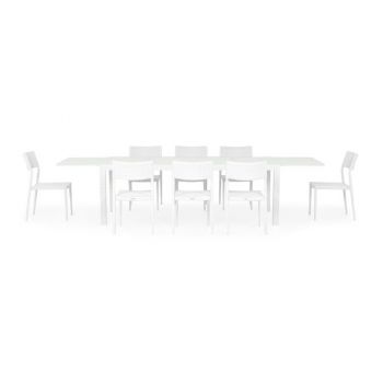 Set mobilier ARTIMES/SORIA terasa si gradina, 8 scaune si masa extensibila