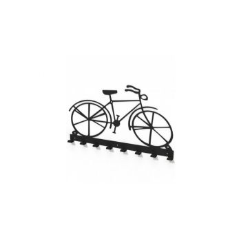 Cuier metalic forma bicicleta vintage -model 2104 Negru