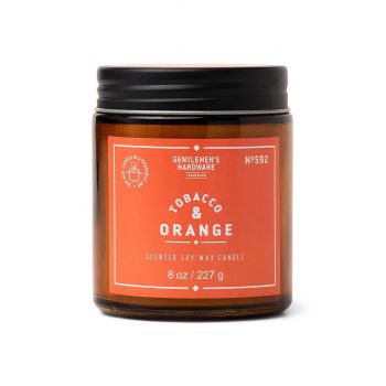 Gentelmen's Hardware lumanare parfumata de soia Tobacco & Orange 227 g